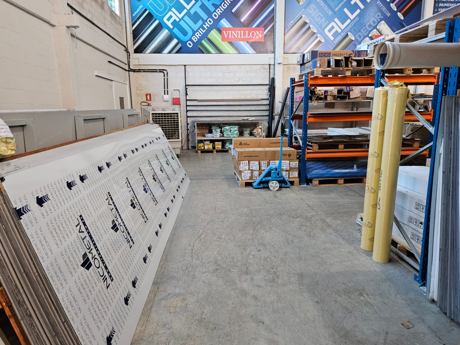 Armazenagem de chapas e materiais rígidos em Palmas